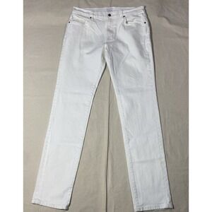 Oliver Logan Jeans Womens 34x34 White Slim Fit Denim Pants Casual Fits 33x33